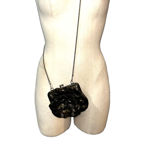 Brighton Women’s Roselie Evening Crossbody Bag Flower Shaped - Picture 1 of 8